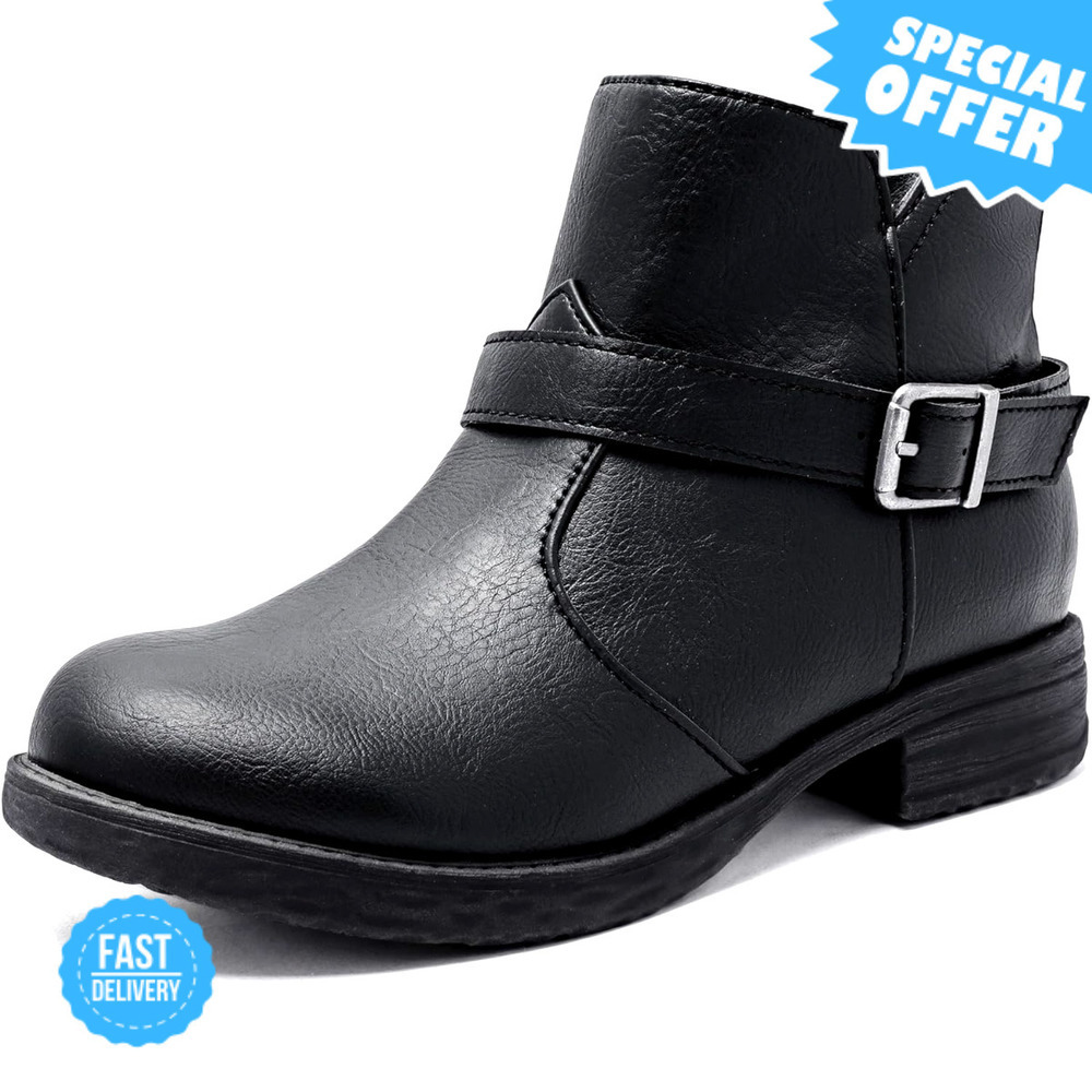 BRAND NEW Ataiwee Women's Ankle Boots - Classic Side Zip & Comfort
